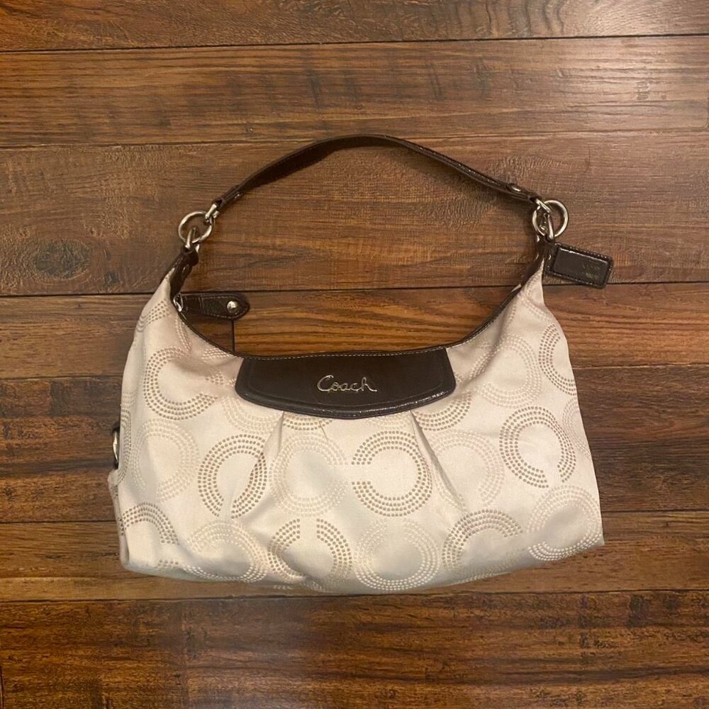 Coach Ashley Dotted Op Art Small Hobo